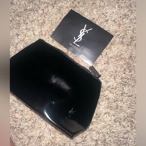 Ysl black cosmetic bag purse